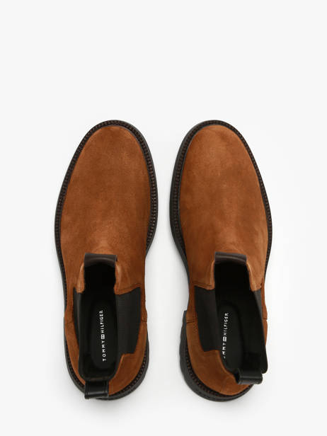 Chelsea Boots Uit Leder Tommy hilfiger Bruin men 5592GVQ ander zicht 3